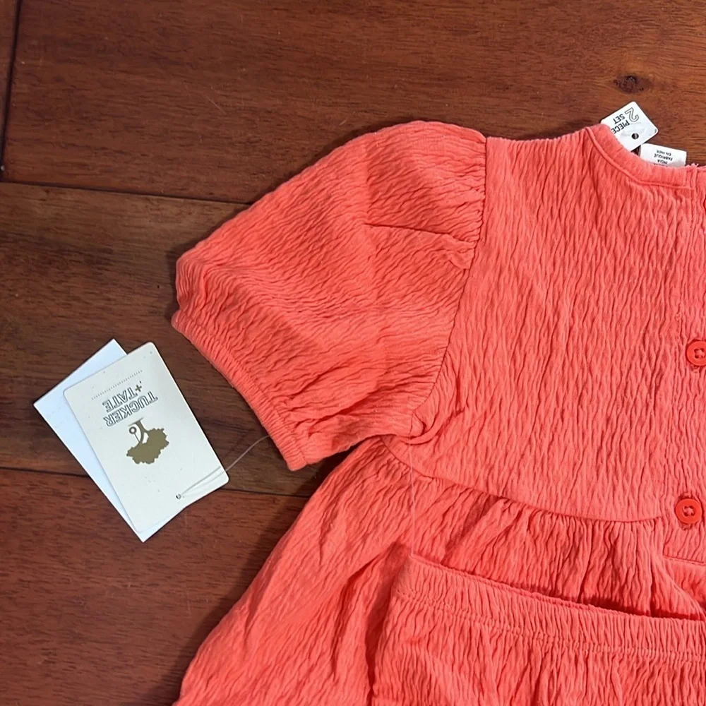 Tucker + Tate 2 Piece Set Orange Amber Size 18 Months